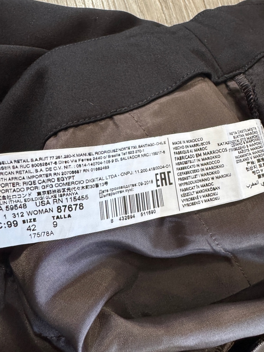 Mango Committed Black Satin Wide-Leg Trousers Pants NWT Sz 10 - Picture 10 of 14